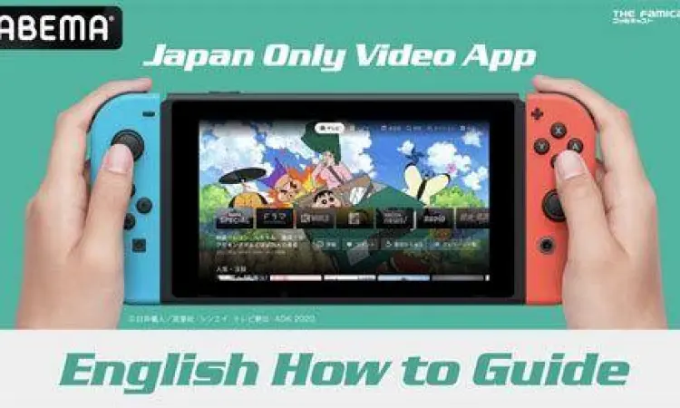 Tampilan antarmuka aplikasi ABEMA TV Jepang