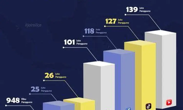 Analisis Pertumbuhan Konten Grafik pertumbuhan audiens di media sosial