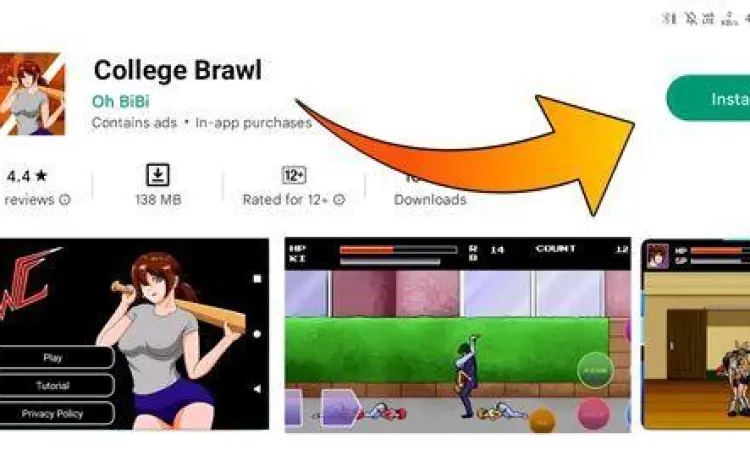 Pengaturan grafis College Brawl 2 di Android