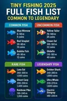 Ikan Legendaris Fishing Hook Daftar ikan legendaris di game Fishing Hook