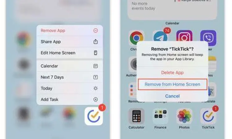 Proses Uninstall Aplikasi Menghapus aplikasi sampah dari layar smartphone