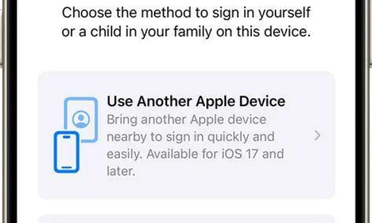 Login Apple ID Halaman pengaturan Apple ID di iPhone