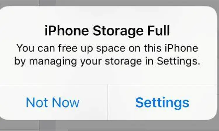 Masalah Penyimpanan iPhone Notifikasi memori penuh di iPhone