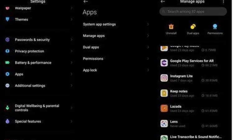 Uninstal Aplikasi via Settings Langkah menghapus aplikasi melalui menu pengaturan Android