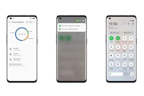 Menu Keamanan Oppo Tampilan menu privasi pada ColorOS Oppo