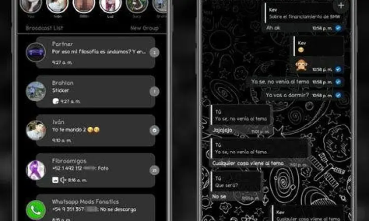 Kustomisasi Tema WhatsApp Plus Pilihan tema menarik di WhatsApp Plus