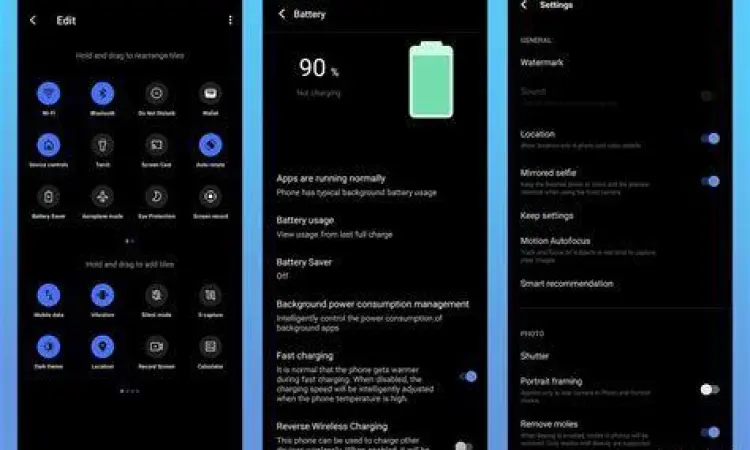 Tampilan menu pengaturan privasi di HP Vivo