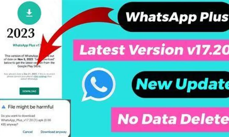 Notifikasi pembaruan WhatsApp Plus