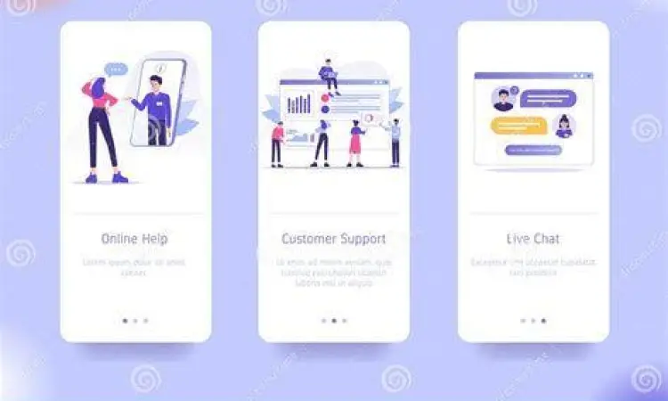 Ilustrasi layanan pelanggan aplikasi mobile