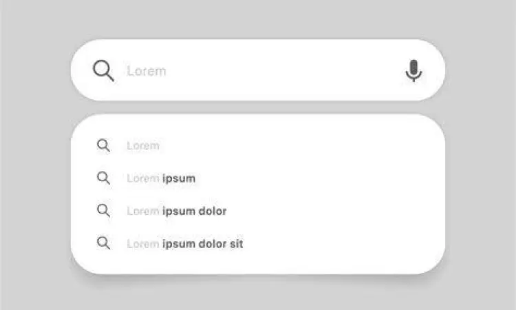 Desain bar pencarian untuk halaman FAQ
