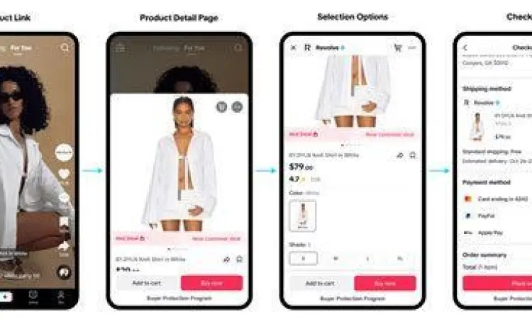 Fitur belanja online di aplikasi TikTok Shop