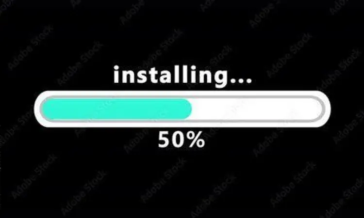 Proses loading instalasi CorelDRAW Graphics Suite