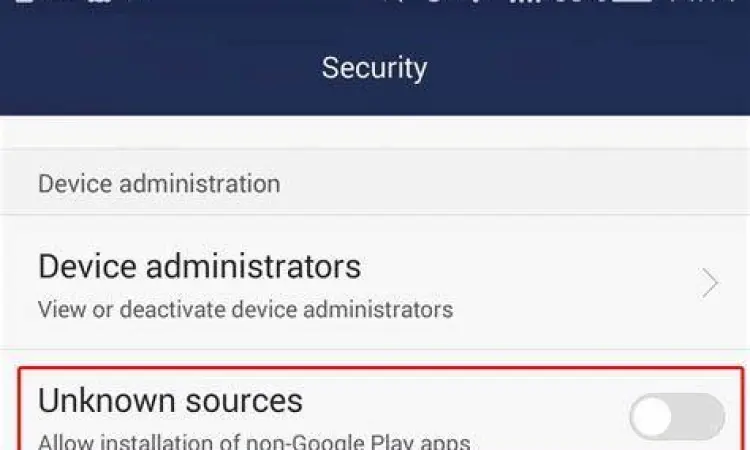 Langkah aktivasi sumber tidak dikenal di Android