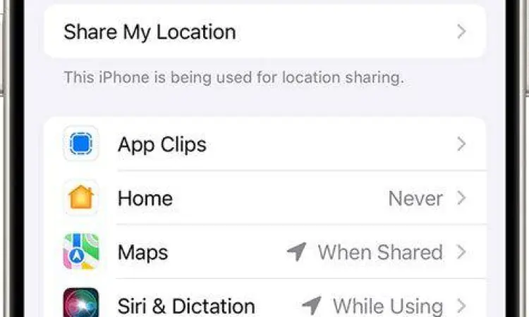 Setelan Lokasi Smartphone Pengaturan lokasi pada smartphone untuk memudahkan pelacakan