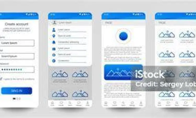 Tampilan desain UI/UX aplikasi yang bersih dan minimalis