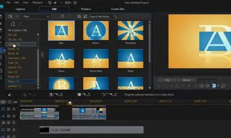 Efek Transisi PowerDirector Koleksi efek transisi premium di PowerDirector