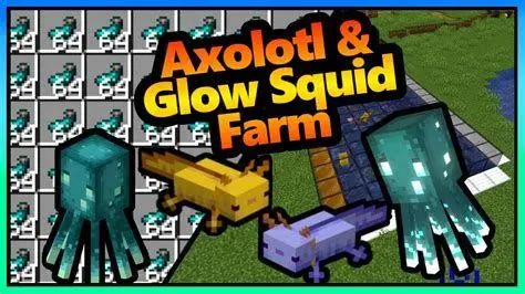 Mob Baru Minecraft 1.17.41 Mob Axolotl dan Glow Squid di Minecraft