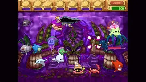 Pertempuran Alien Insaniquarium Pertempuran melawan alien di Insaniquarium game
