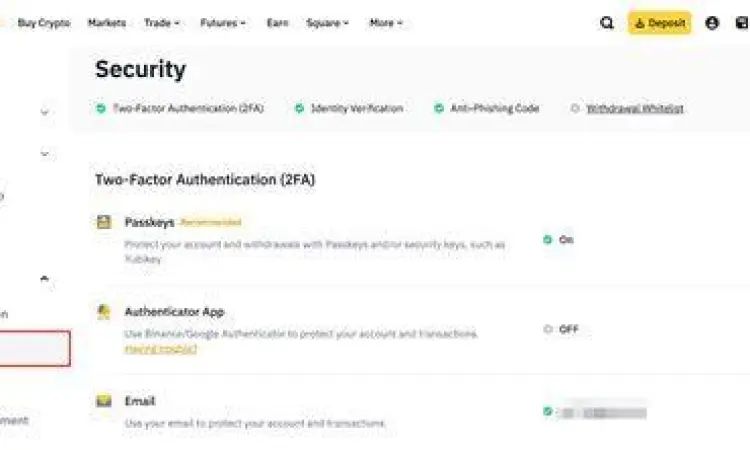 Security First di Binance Pengaturan keamanan aplikasi Binance