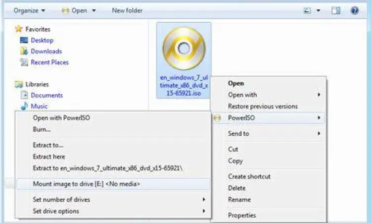 Mounting ISO Image Mounting file ISO ke virtual drive