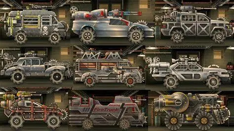 Sistem Upgrade Kendaraan Modifikasi mesin kendaraan di Earn to Die 2