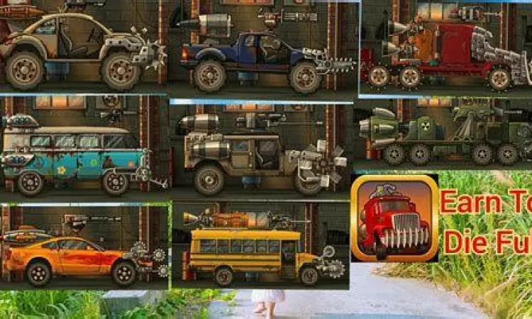 Daftar mobil yang tersedia di Earn to Die 2