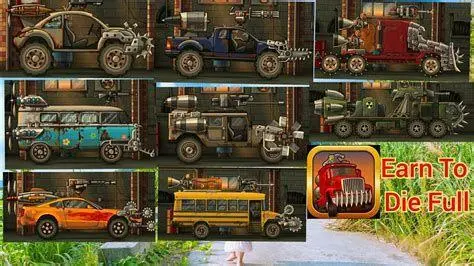 Koleksi Kendaraan Survival Daftar mobil yang tersedia di Earn to Die 2