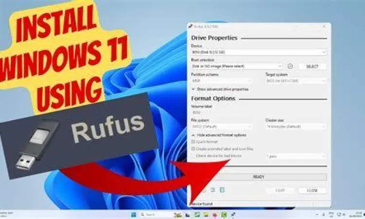 Rufus Windows 11 Customization Opsi kustomisasi Rufus untuk instalasi Windows 11