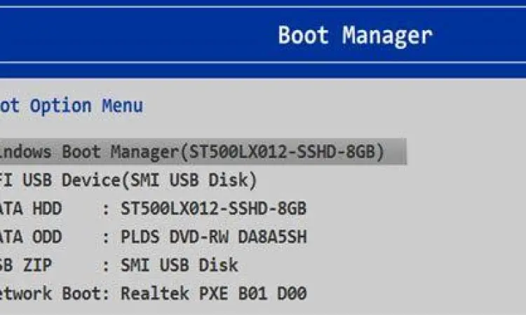 Boot Priority Selection Cara memilih boot priority di BIOS untuk USB Rufus
