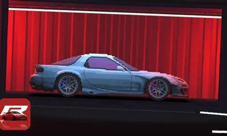 Gameplay balapan malam hari di Apex Racer