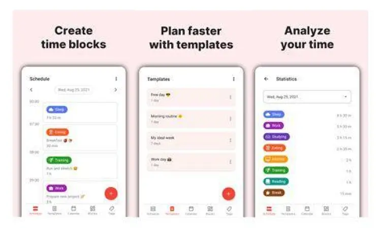 Ilustrasi penggunaan aplikasi jam untuk produktivitas