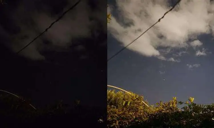 Perbandingan Fotografi Malam Perbandingan hasil foto low light dengan dan tanpa aplikasi khusus