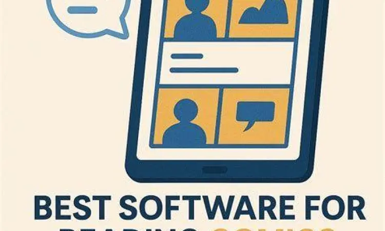 Kenyamanan Membaca Seseorang membaca komik di tablet dengan nyaman