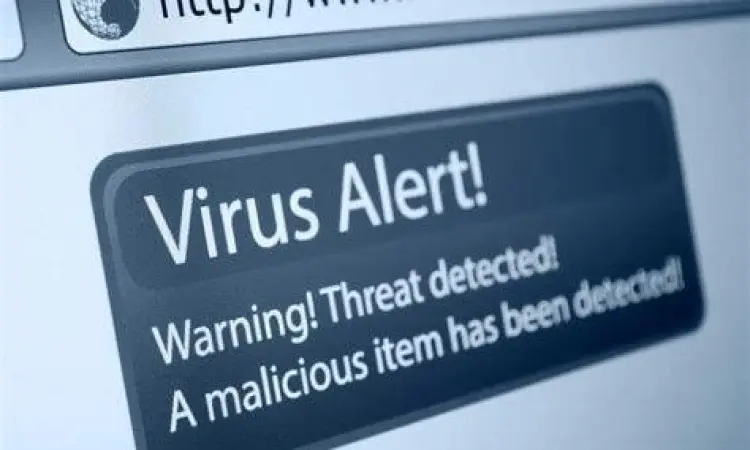 Peringatan malware pada browser saat mengakses situs berbahaya