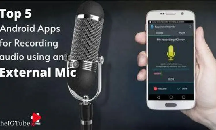 Merekam video dengan mikrofon eksternal di Android