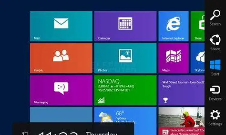 Fitur Charms Bar pada Windows 8
