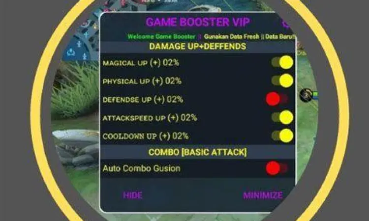 Aplikasi game booster untuk menstabilkan ping ML