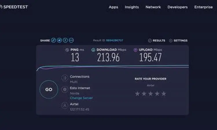 Grafik kecepatan IDM download dibandingkan browser