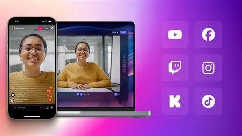 Interaksi Mobile Streaming Ilustrasi interaksi live streaming melalui perangkat mobile
