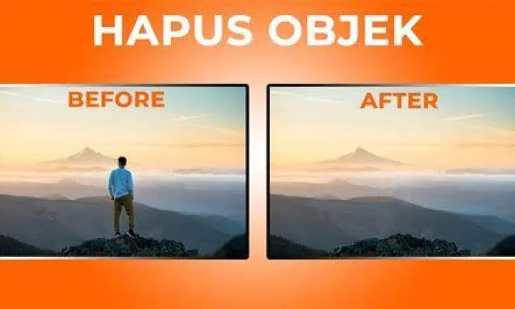 Perbandingan sebelum dan sesudah menghapus background foto