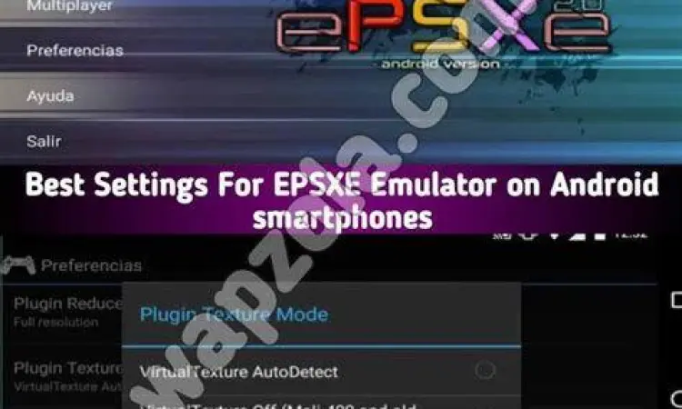 Menu pengaturan ePSXe APK Android