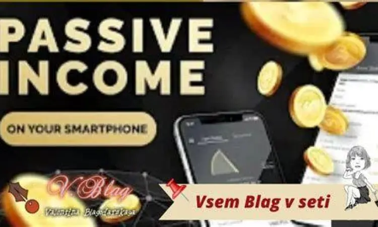 Cuan Dari Smartphone Pria memegang smartphone dengan grafis uang