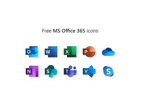 Aplikasi Office 2019 Kumpulan ikon aplikasi Microsoft Office 2019