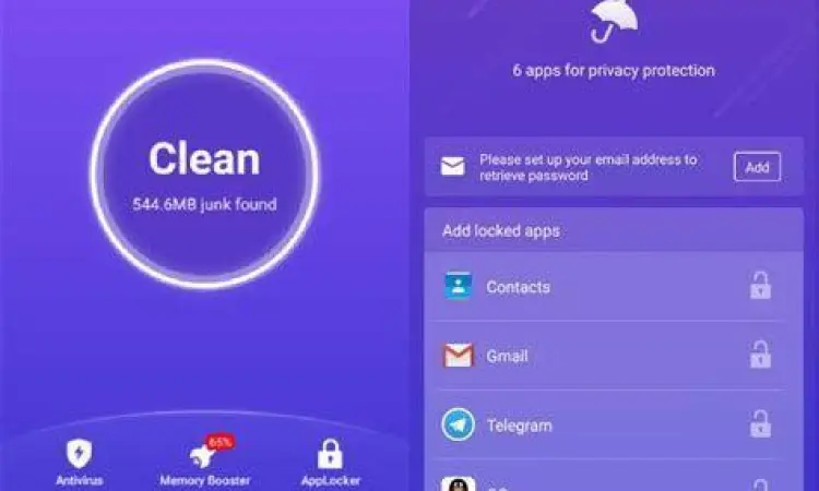 Antarmuka Nox Cleaner saat melakukan pembersihan sampah