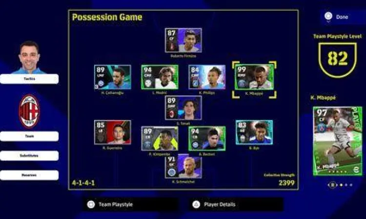 Dream Team eFootball Mode Dream Team di eFootball 2023