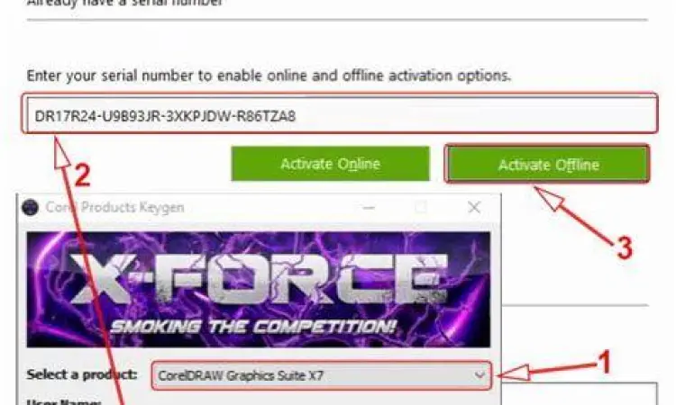 Proses instalasi CorelDRAW X7 menggunakan serial number
