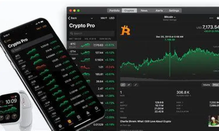 Portofolio Kripto Manajemen portofolio aset digital di smartphone