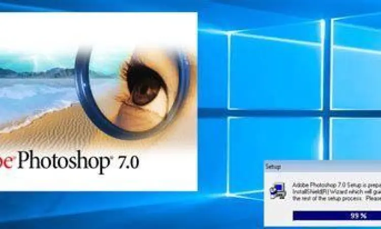 Compatibility Settings Photoshop 7 Pengaturan kompatibilitas Photoshop 7 di Windows 10