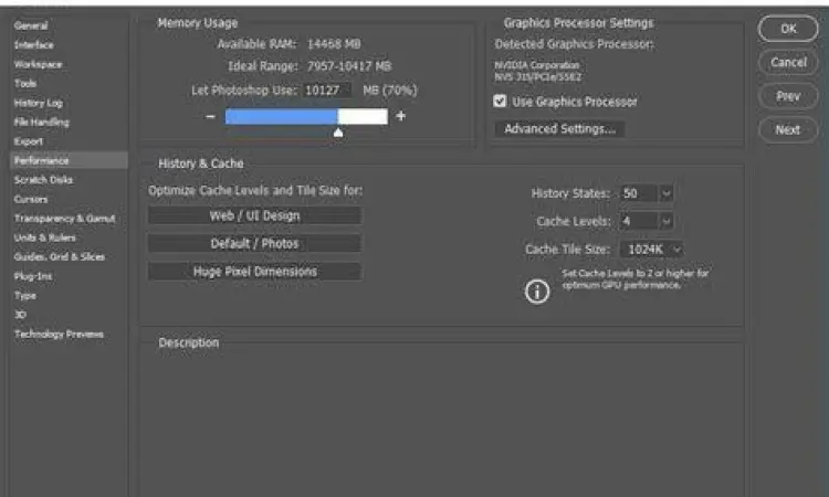 Analisis performa Adobe Photoshop CS4 pada komputer spesifikasi rendah