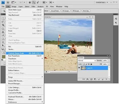 Content-Aware Scaling CS4 Demonstrasi fitur Content Aware Scaling di Photoshop CS4